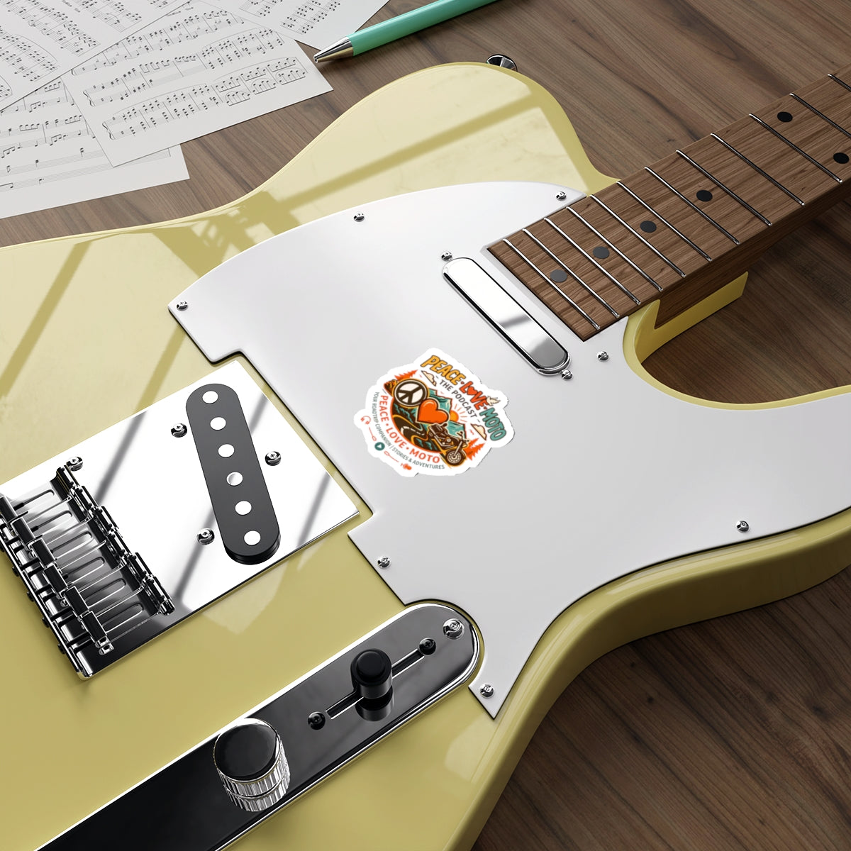 Peace Love Moto - Roadtrip Companion - Die-Cut Sticker