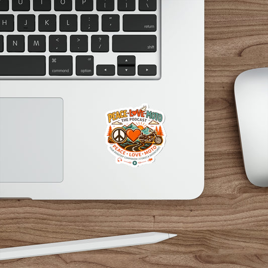 Peace Love Moto - Roadtrip Companion - Die-Cut Sticker