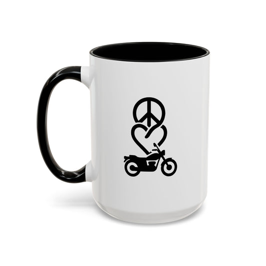 Peace Love Moto Coffee Mug  (11/15oz)